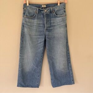 Citizens Of Humanity Flavie Wide Jeans 29 Tularosa Cropped Button Fly Culotte‎